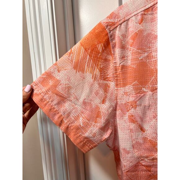 XCaster Outdoor Men's Fish Waves Bealls Button-Down Shirt Orange Size XXL - Picture 5 of 10